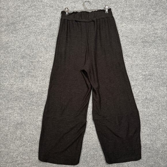 OZAI N KU Womens Sz Medium Soft Sweatpants Black Drawstring Waist Flared Pull On - Picture 2 of 9